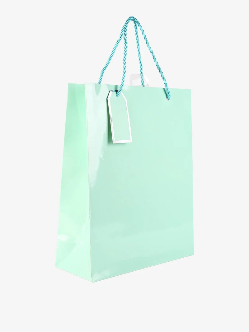 Sacchetto da regalo lucido - acqua marina