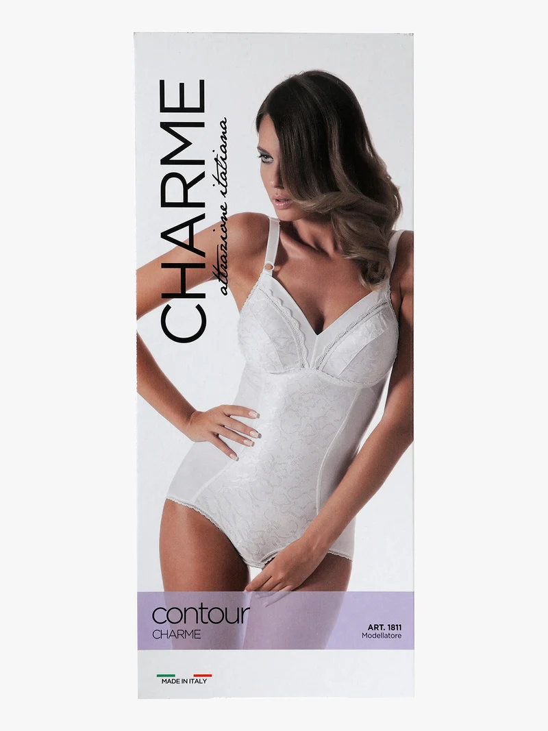 CONTOUR Body modellatore contenitivo senza ferretto coppa C - nero