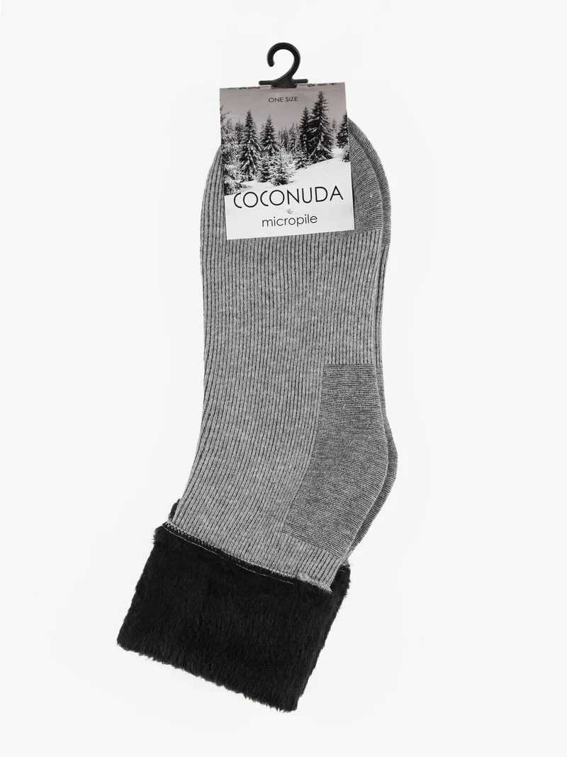 Calze donna in micropile termico - grigio