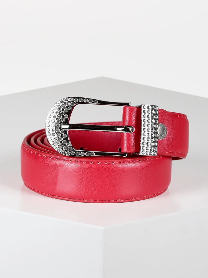 Cintura donna con strass - rosso