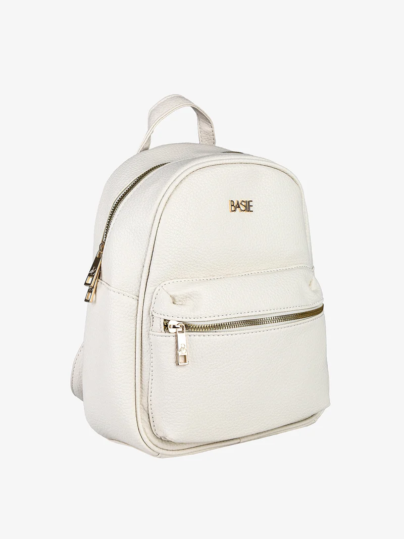 Zainetto donna in ecopelle - beige