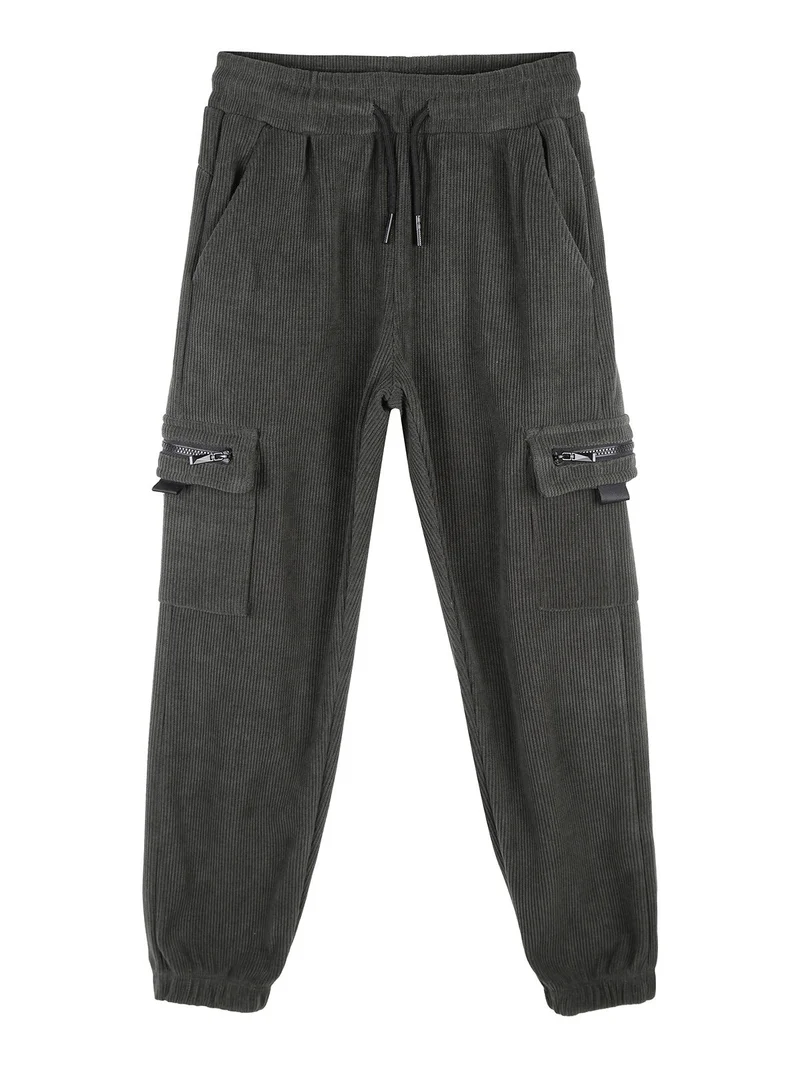 Pantaloni da bambino in velluto a coste - militare