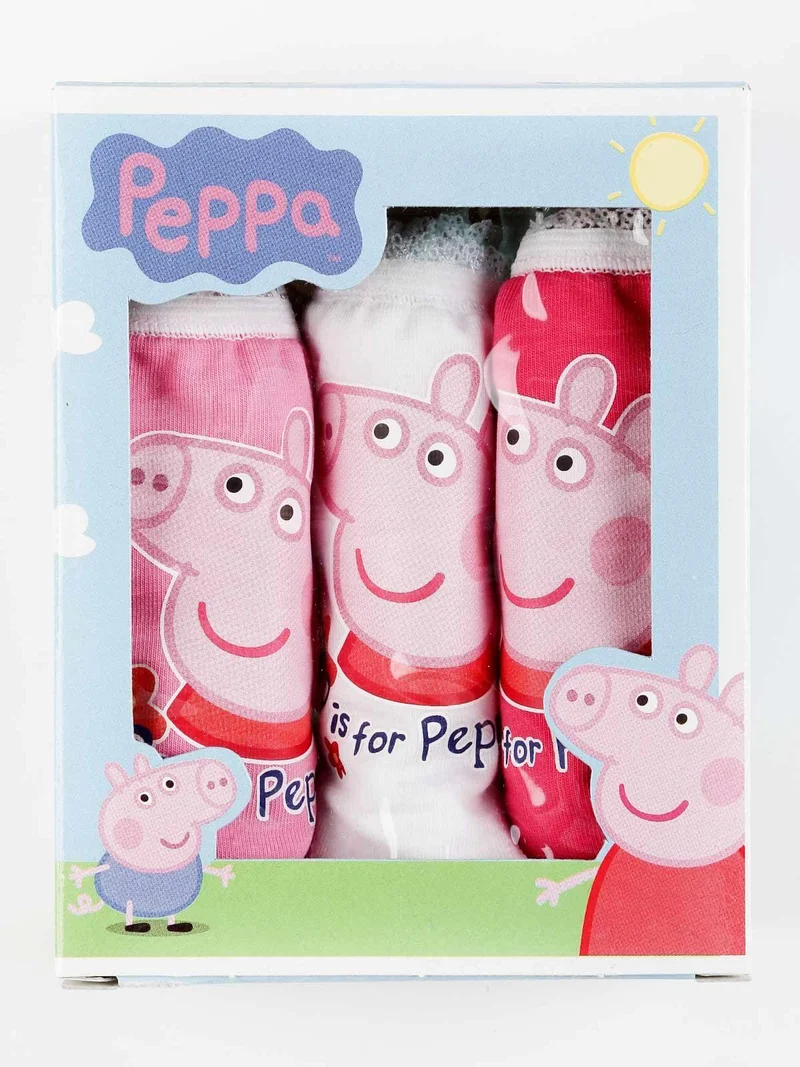 Tris slip bambina con stampa - assortito