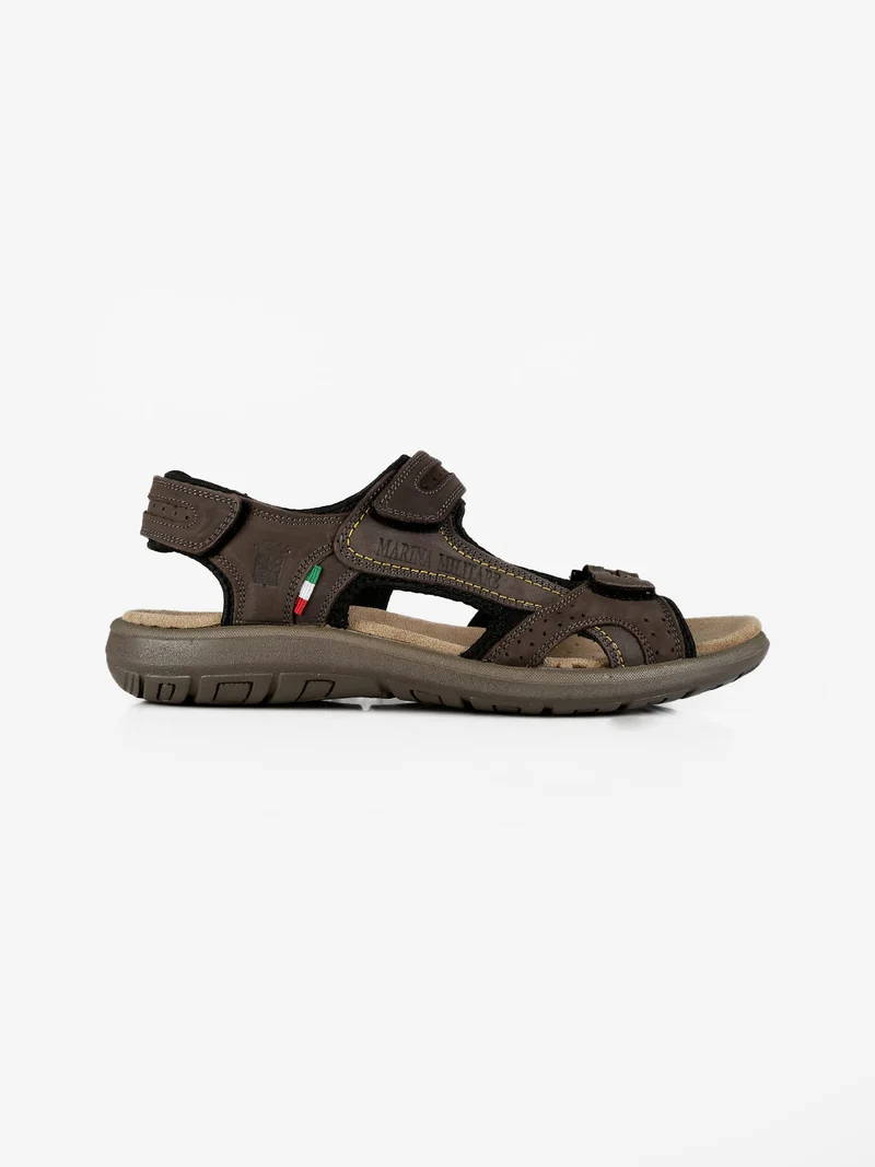 Sandali uomo con strappi - moro