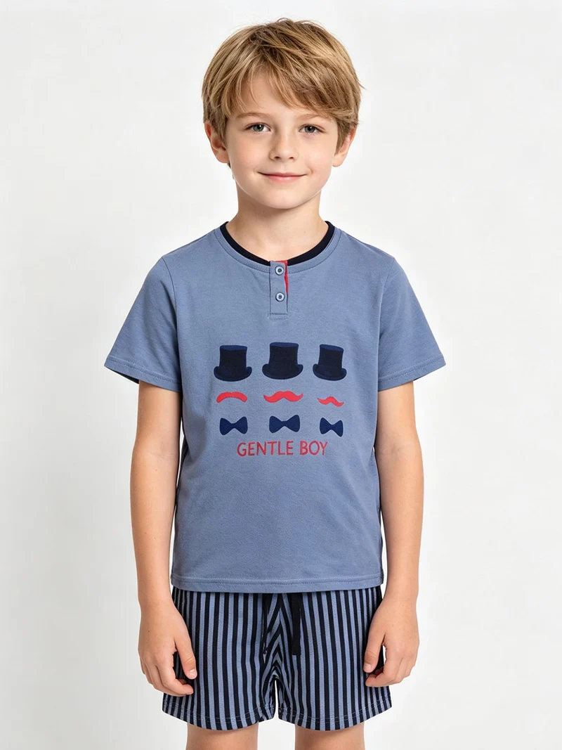 Pigiama corto bambino - jeans