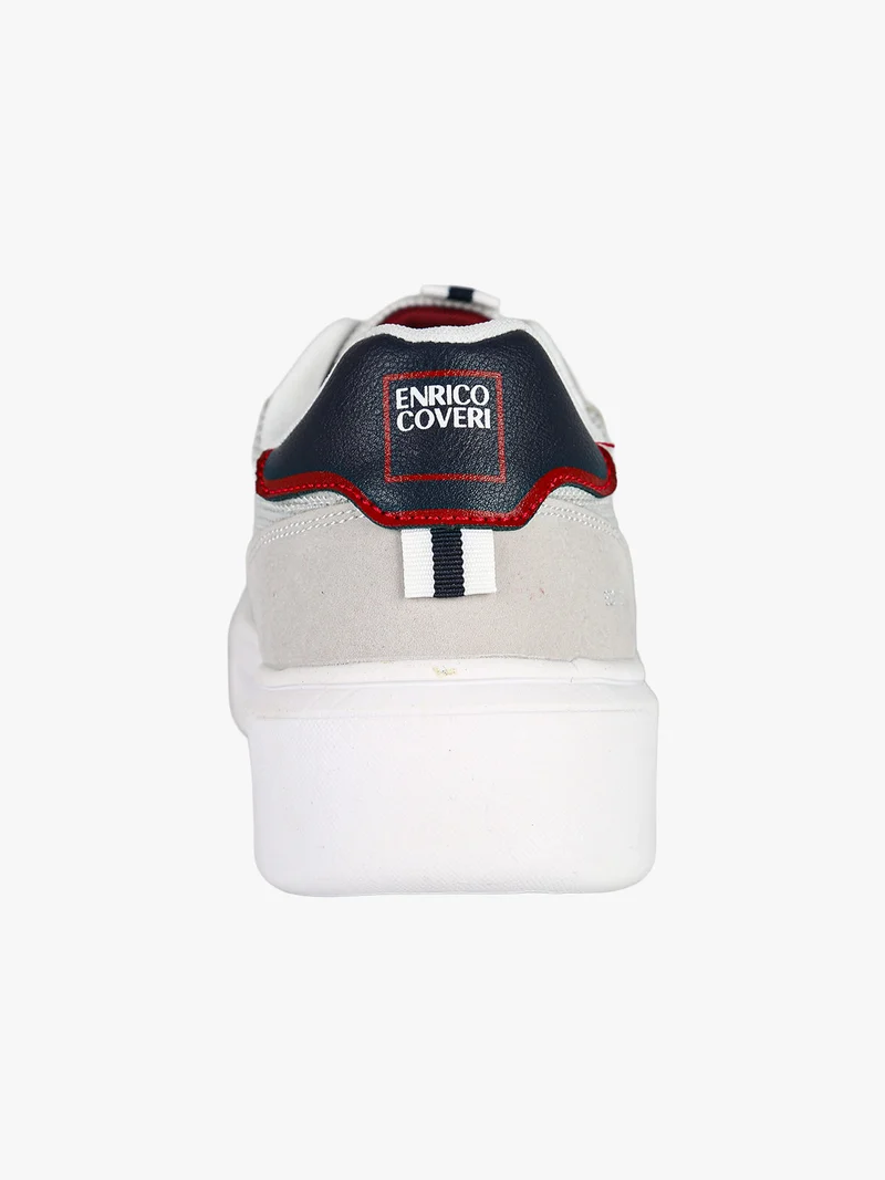 Sneakers stringata da uomo - perla