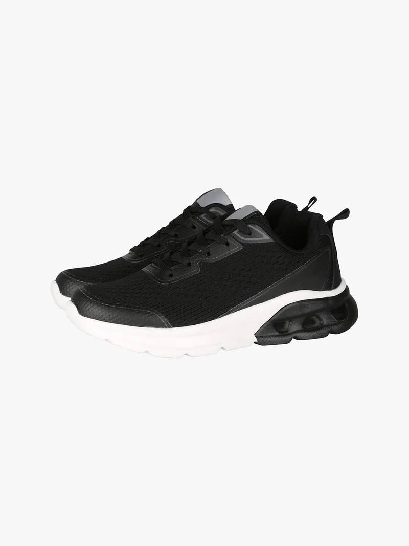 Sneakers donna sportive in maglia - nero