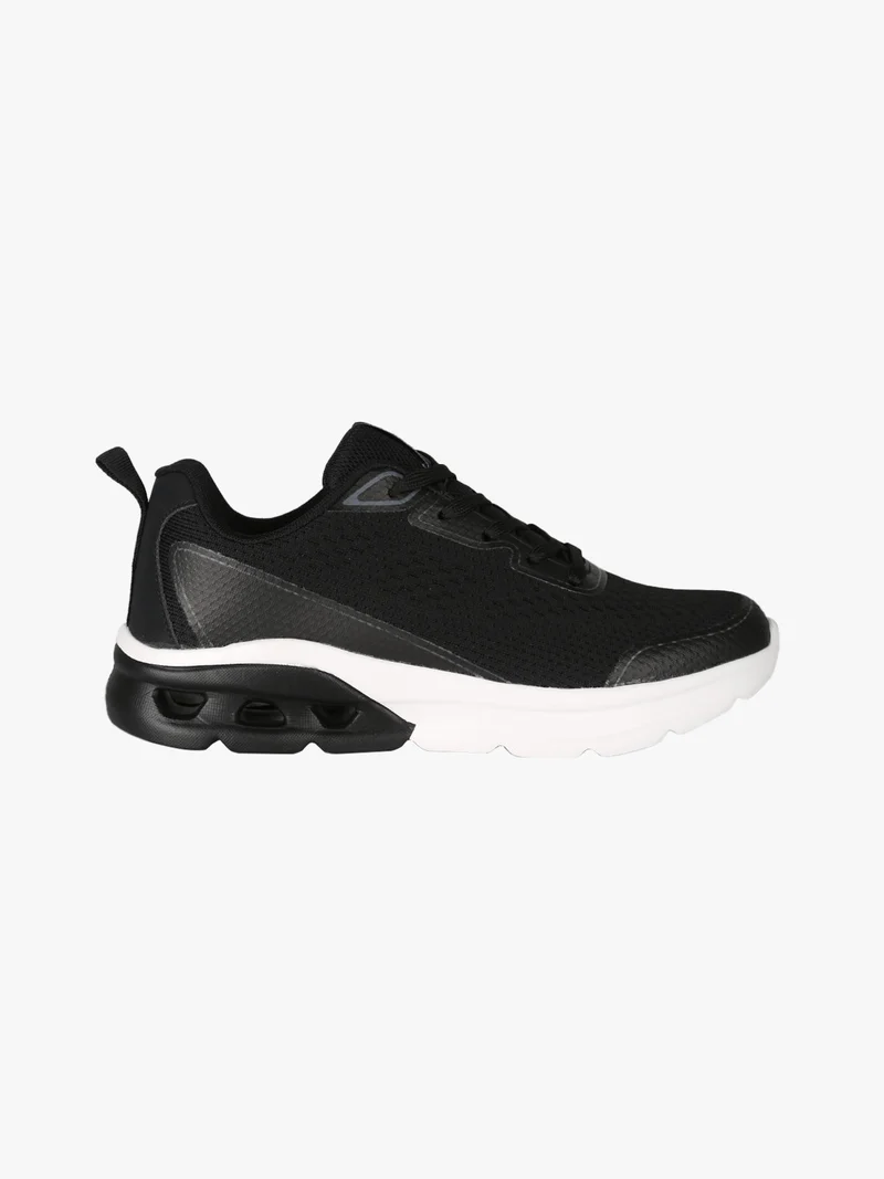 Sneakers donna sportive in maglia - nero