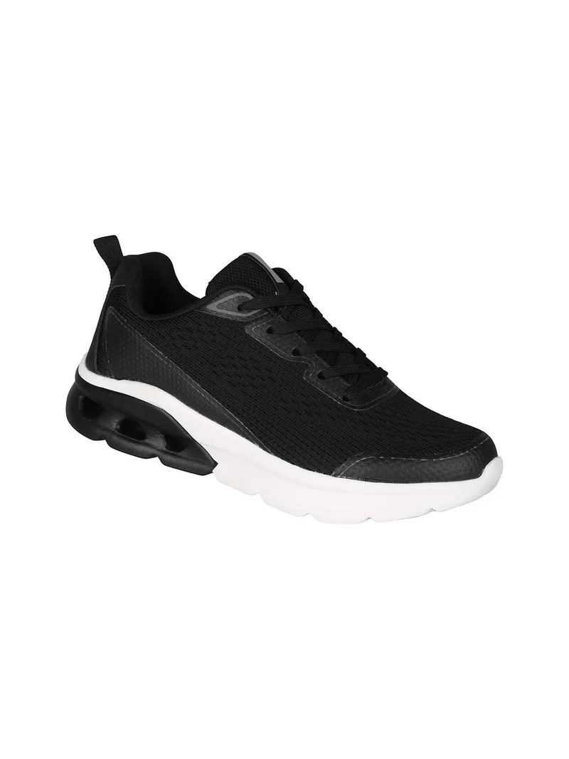 Sneakers donna sportive in maglia - nero