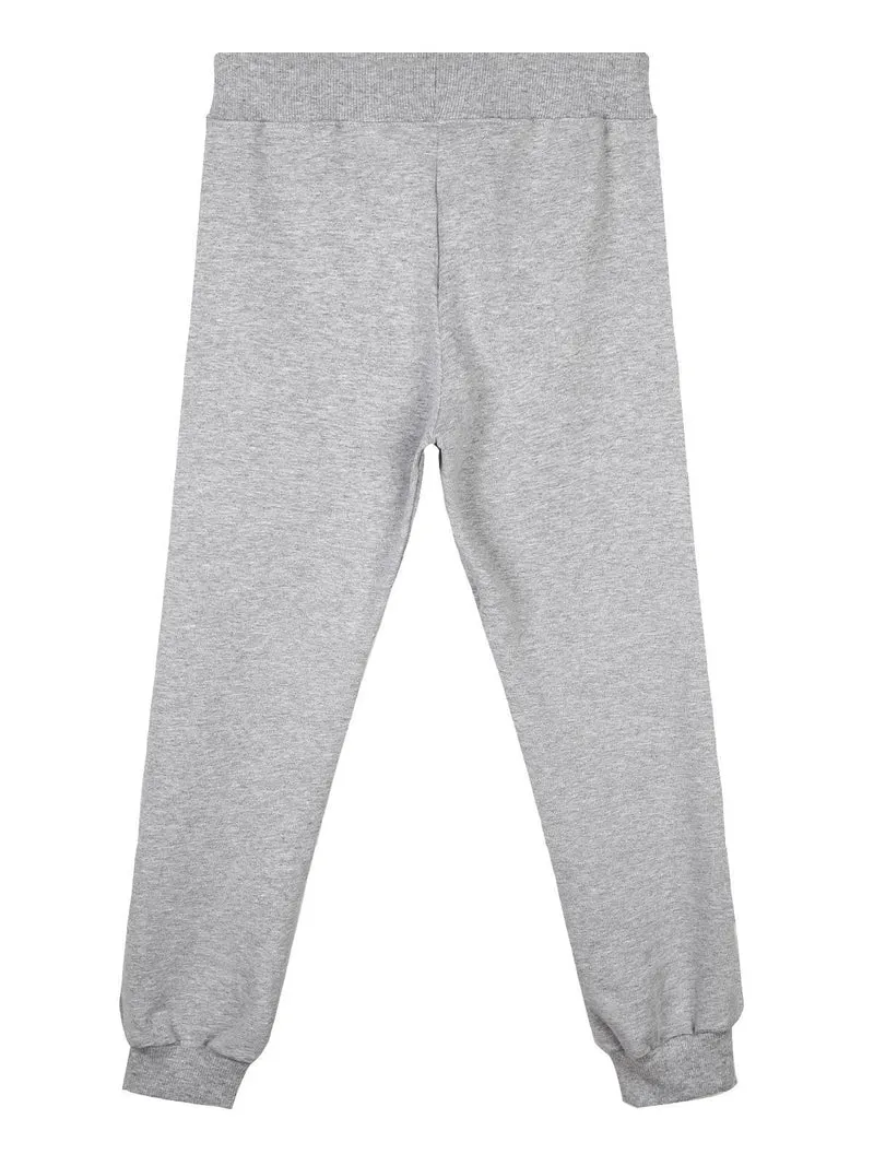 Pantaloni sportivi bambino con polsino - grigio