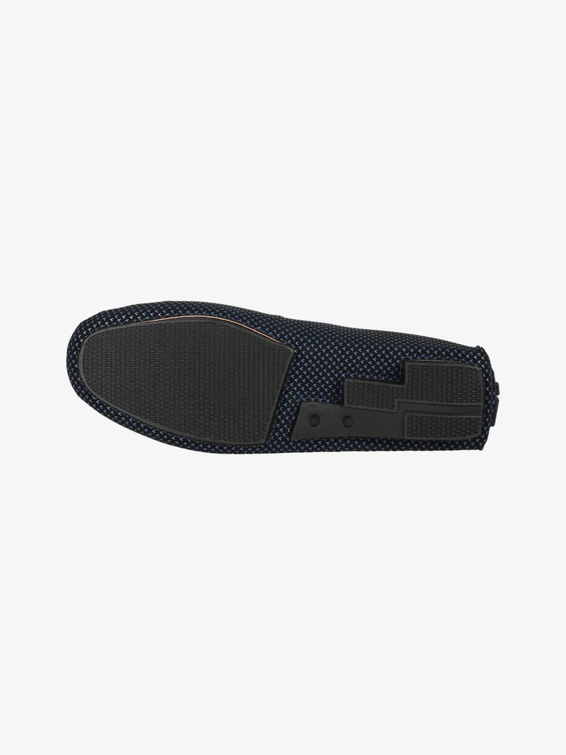 Mocassini da uomo con stampe - blu scuro
