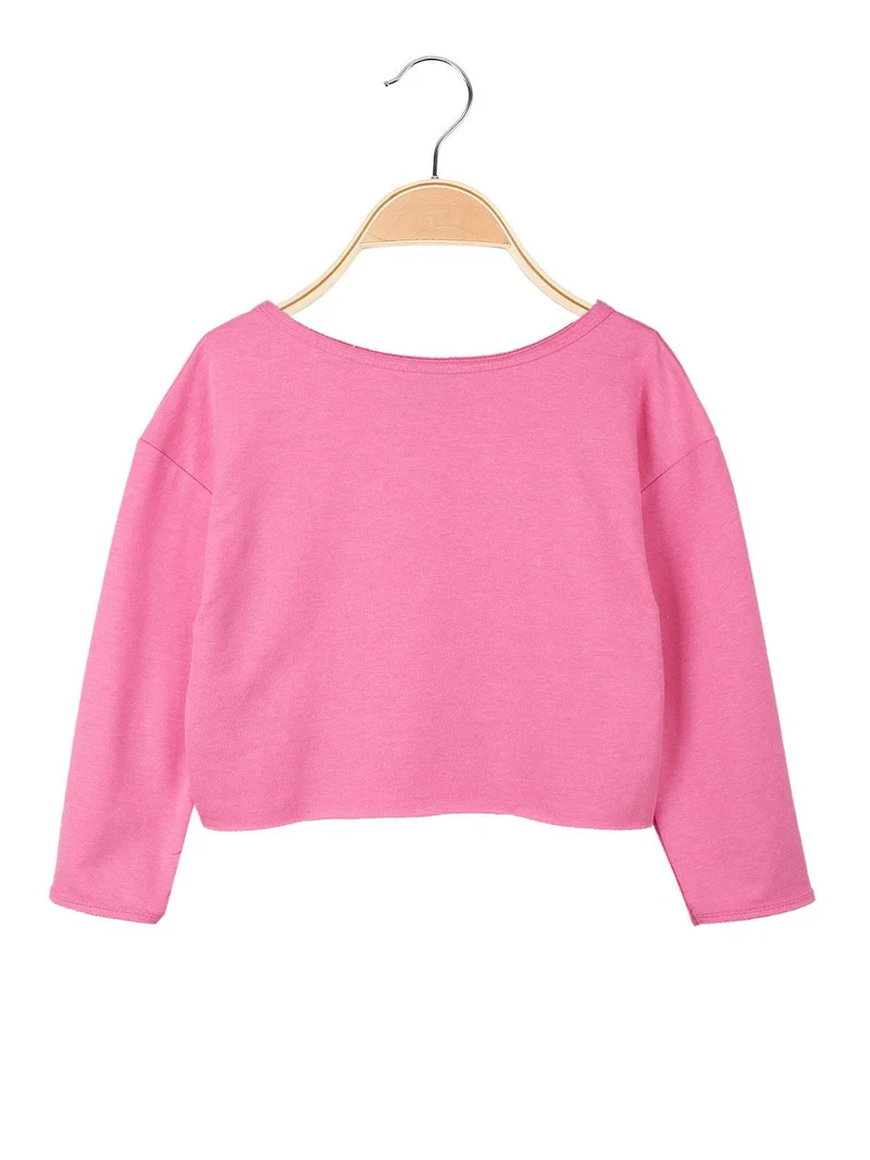 Felpa cropped - fucsia