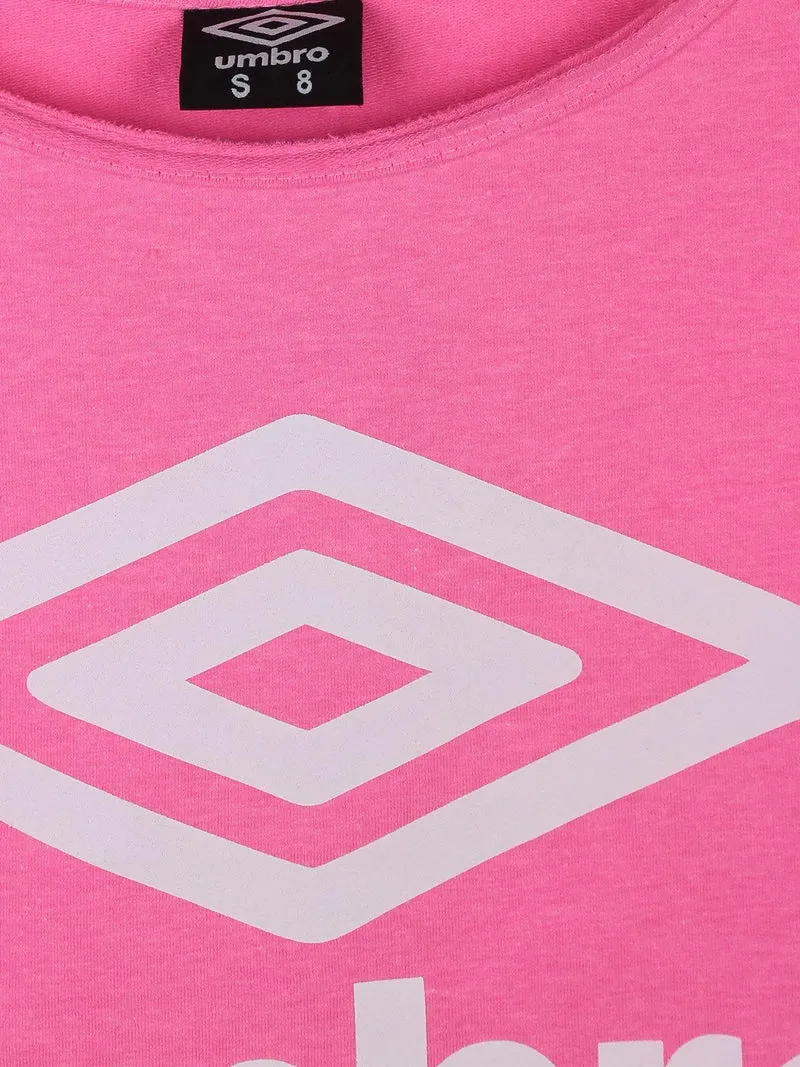 Felpa cropped - fucsia