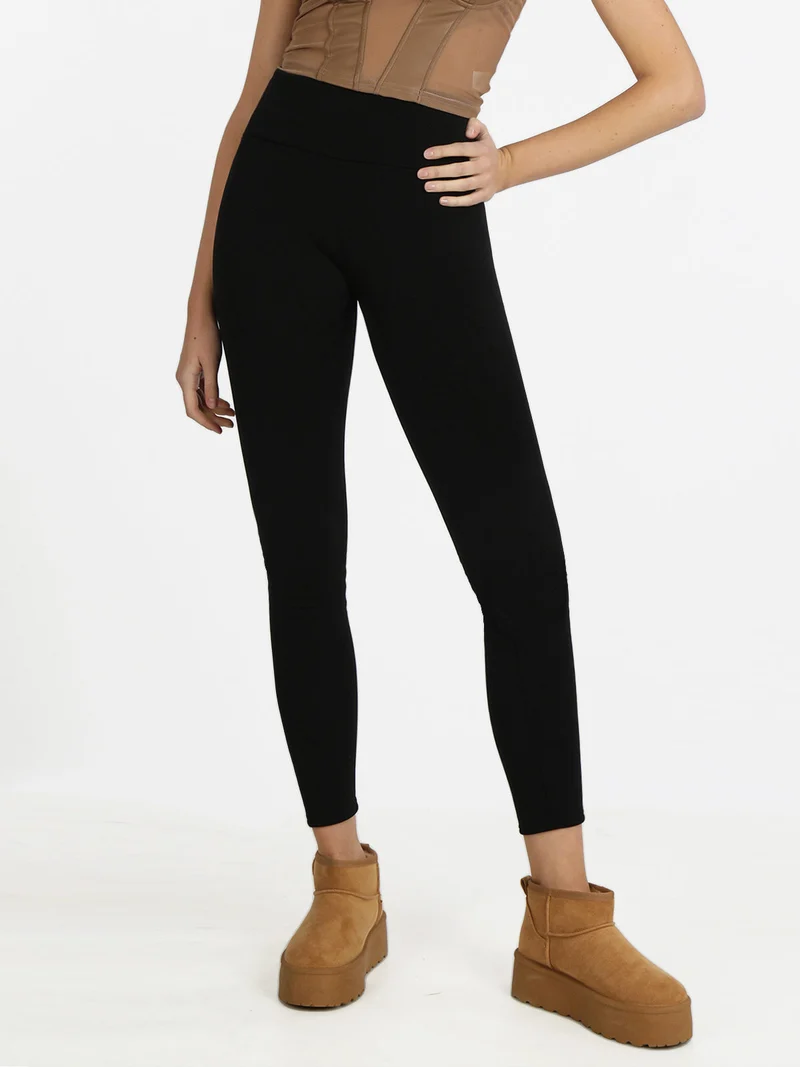 Leggings Orsetto pancia piatta - nero