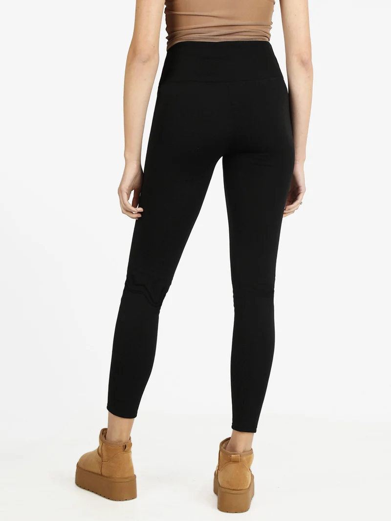 Leggings Orsetto pancia piatta - nero