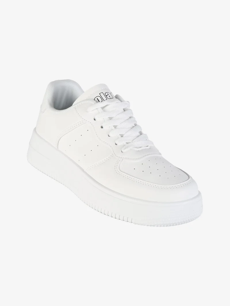 Sneakers donna stringate - bianco