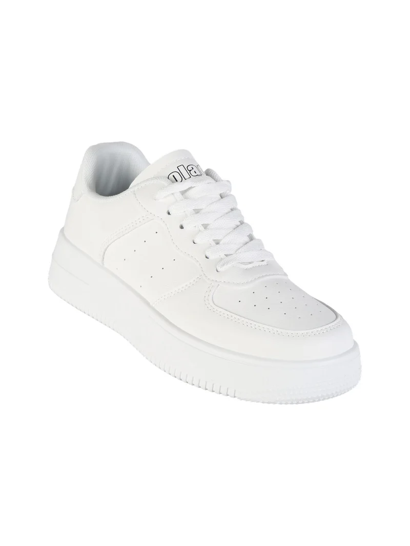 Sneakers donna stringate - bianco