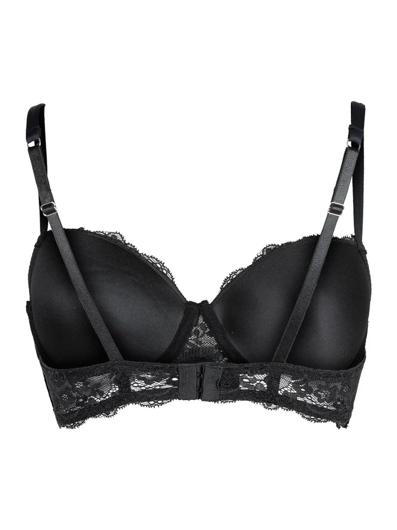 MAIA reggiseno in pizzo coppa B - nero