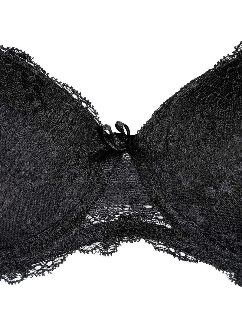 MAIA reggiseno in pizzo coppa B - nero