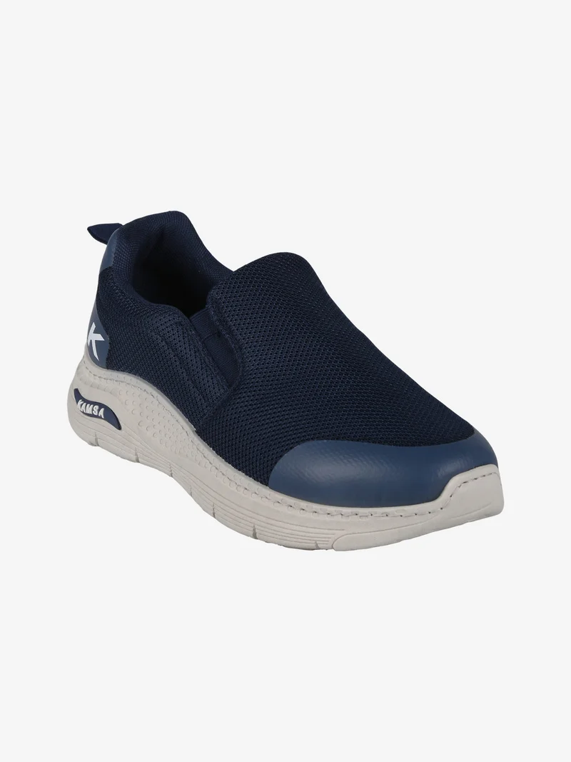 Sneakers uomo slip on comfort fit - blu scuro