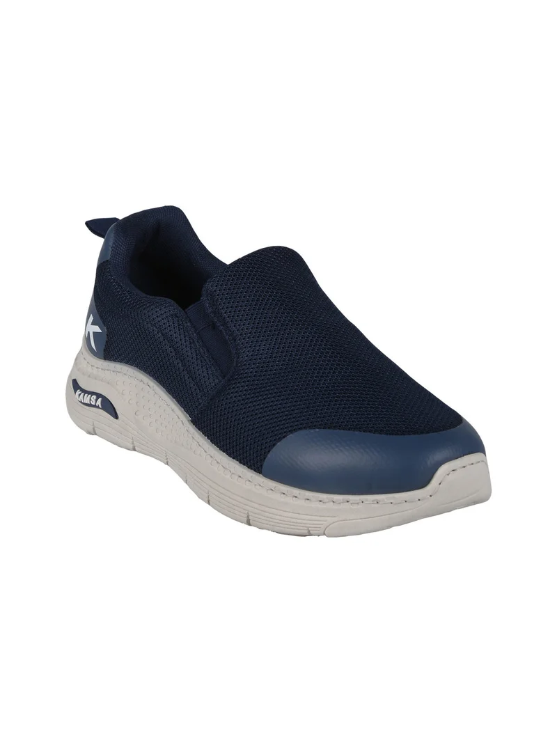 Sneakers uomo slip on comfort fit - blu scuro