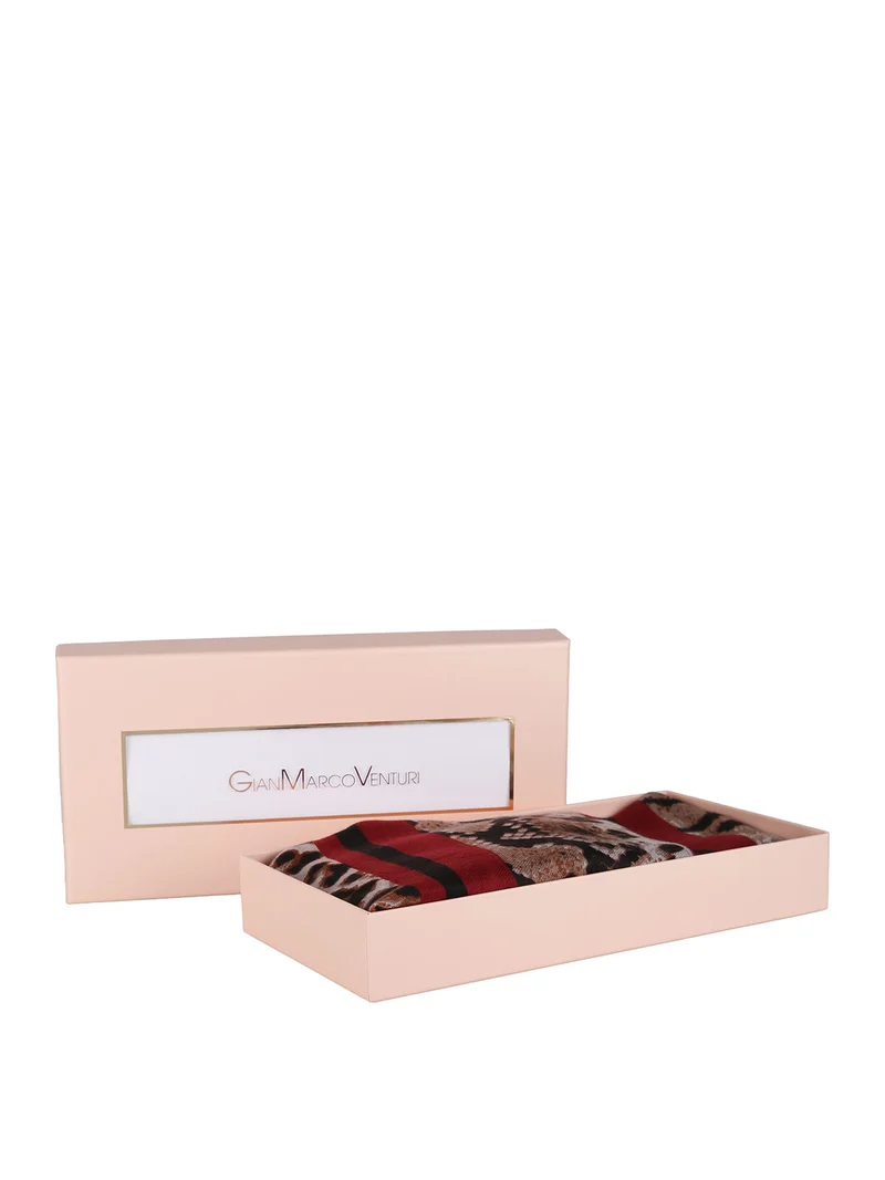 Sciarpa donna animalier - rosso
