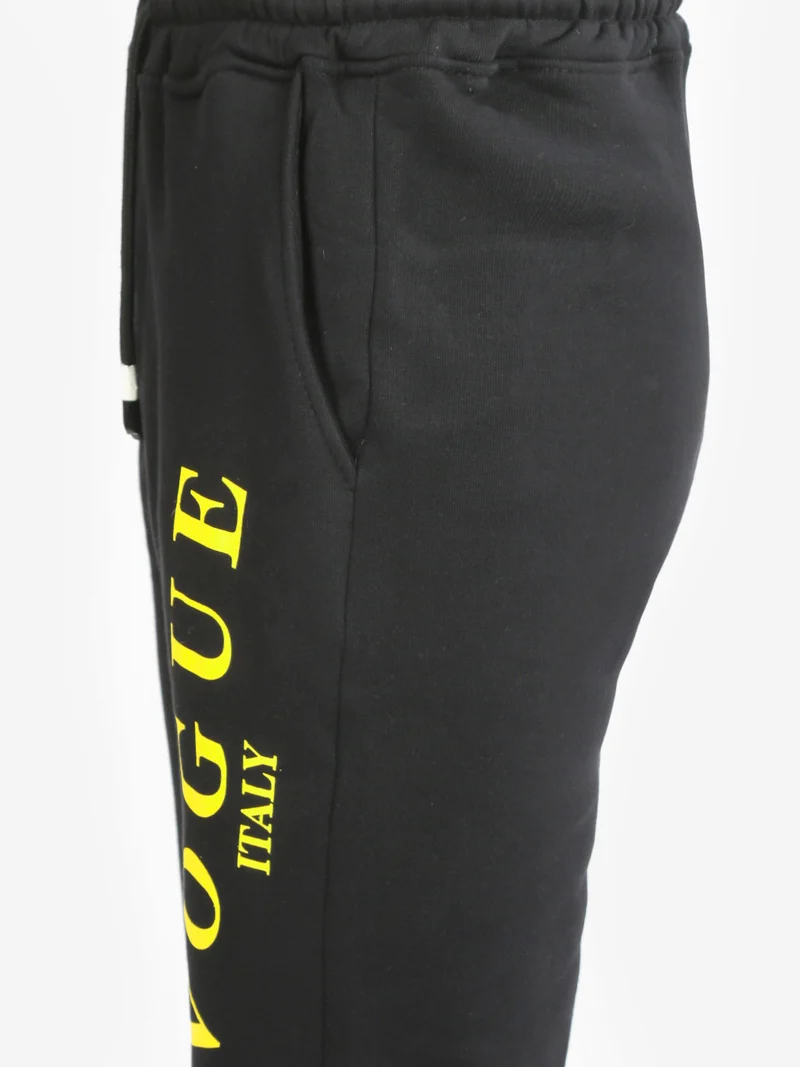 Pantaloni sportivi uomo con cavallo basso - nero