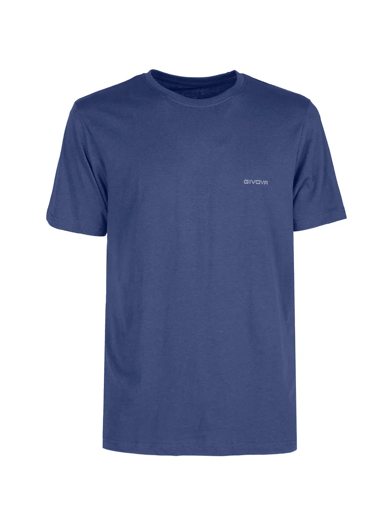 T-shirt intima da uomo girocollo in cotone - blu