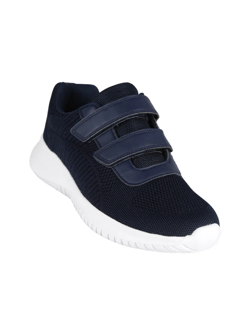 Sneakers da uomo con cinturino a strappo - blu scuro