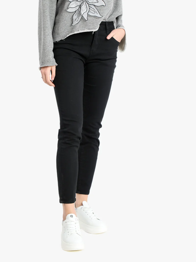 Pantaloni skinny da donna - nero