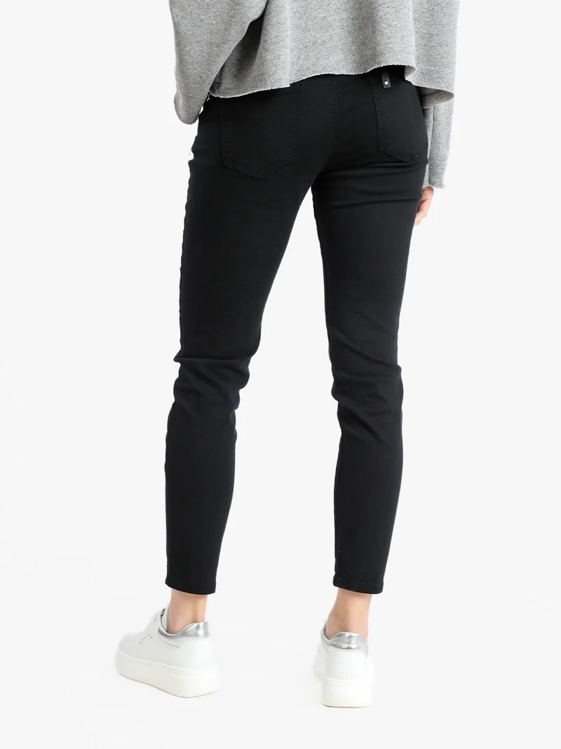 Pantaloni skinny da donna - nero