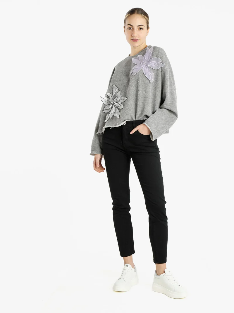 Pantaloni skinny da donna - nero