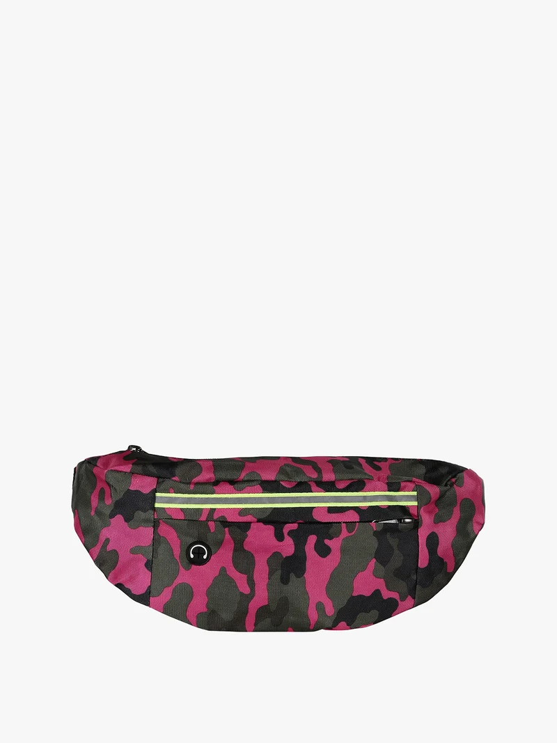 Marsupio mimetico in tessuto - fucsia
