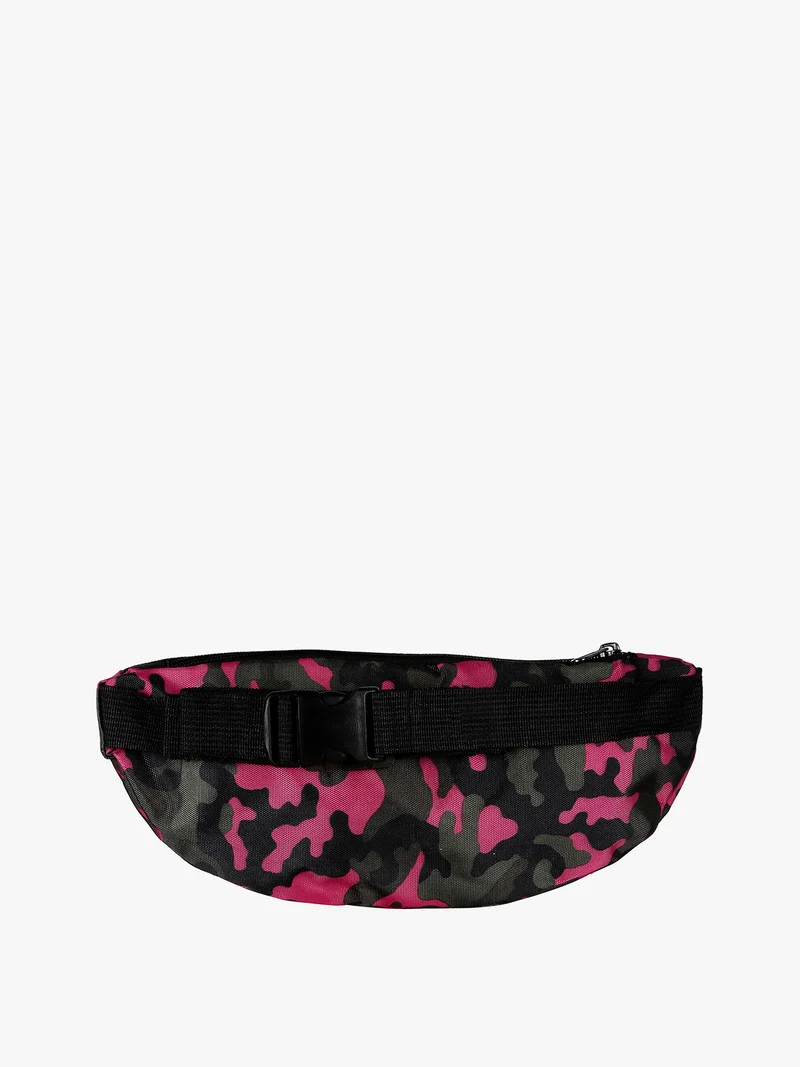 Marsupio mimetico in tessuto - fucsia