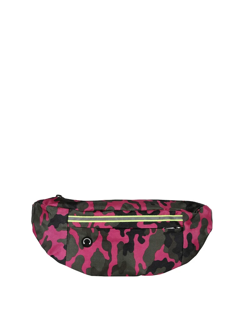 Marsupio mimetico in tessuto - fucsia