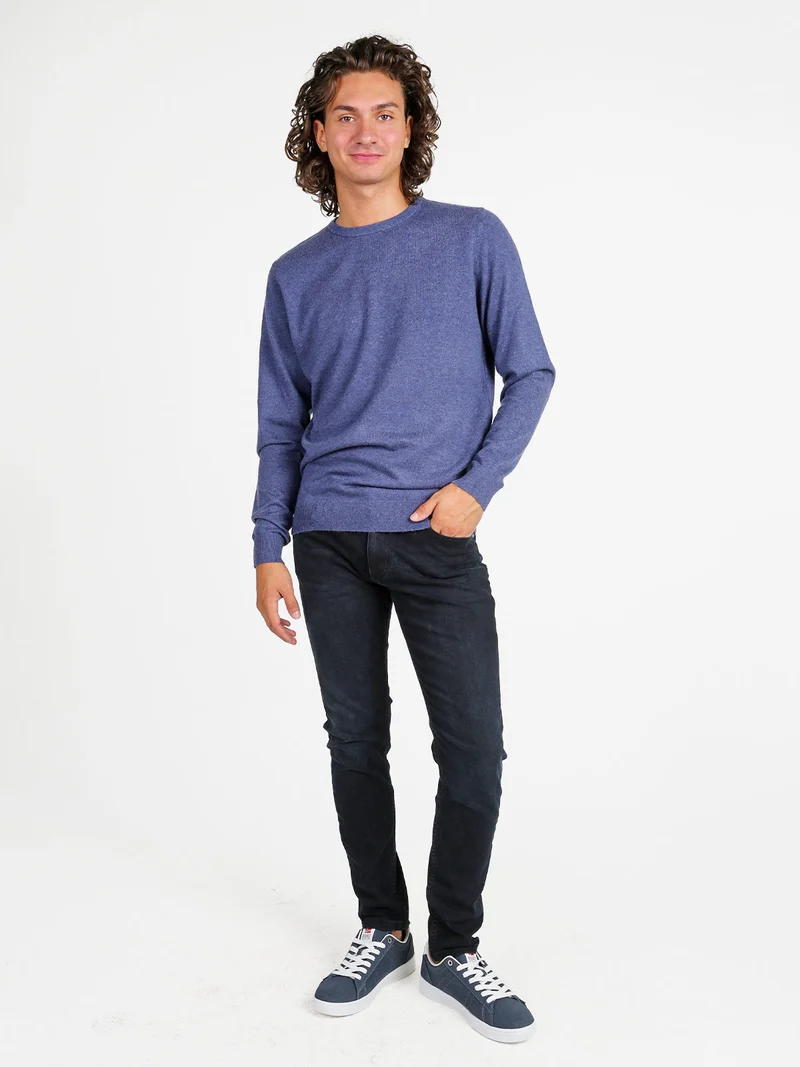 Jeans da uomo slim fit a vita bassa - nero
