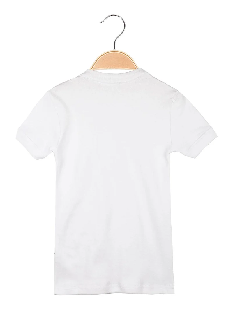 Maglia intima girocollo da bambino manica corta - bianco