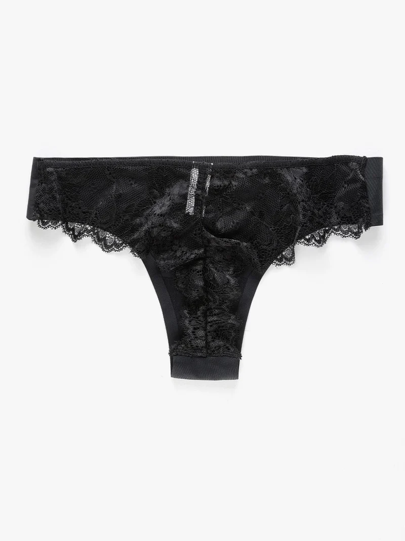 brasiliana donna con pizzo ROSY - nero