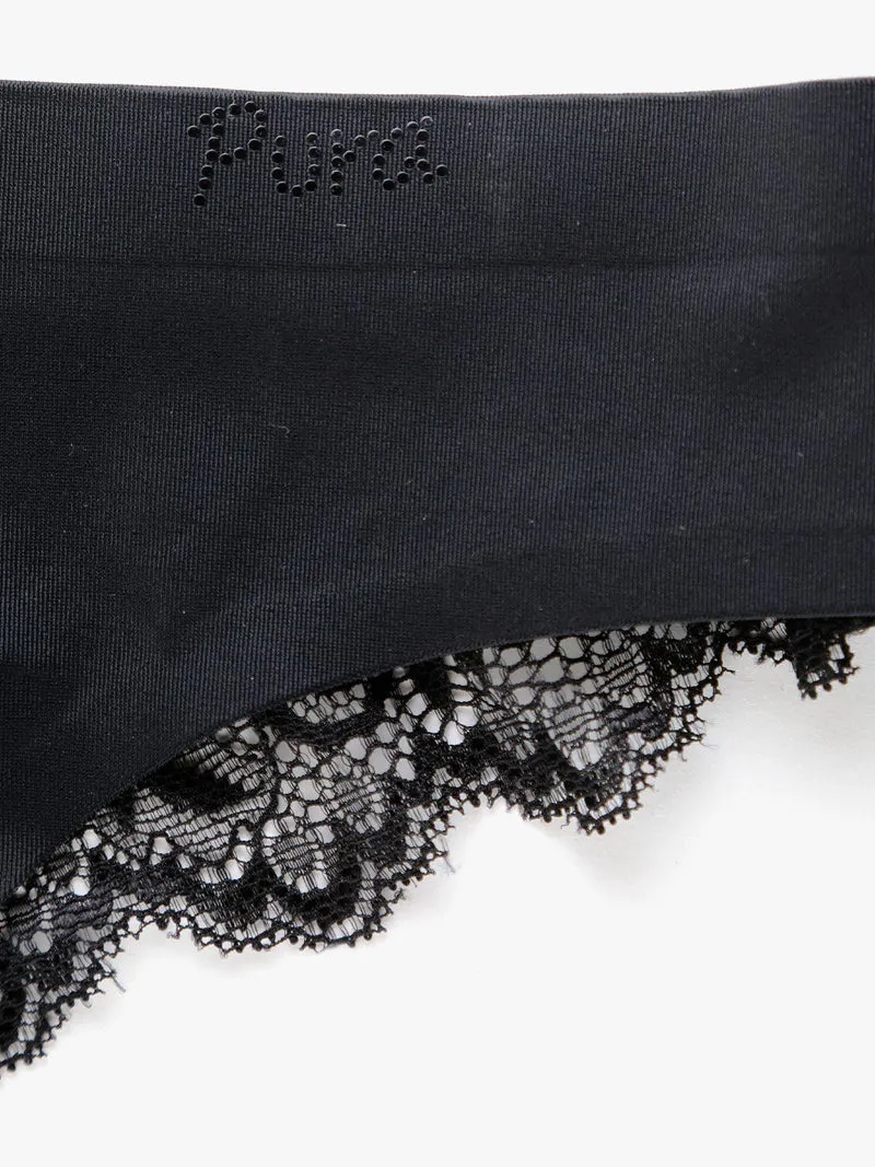 brasiliana donna con pizzo ROSY - nero