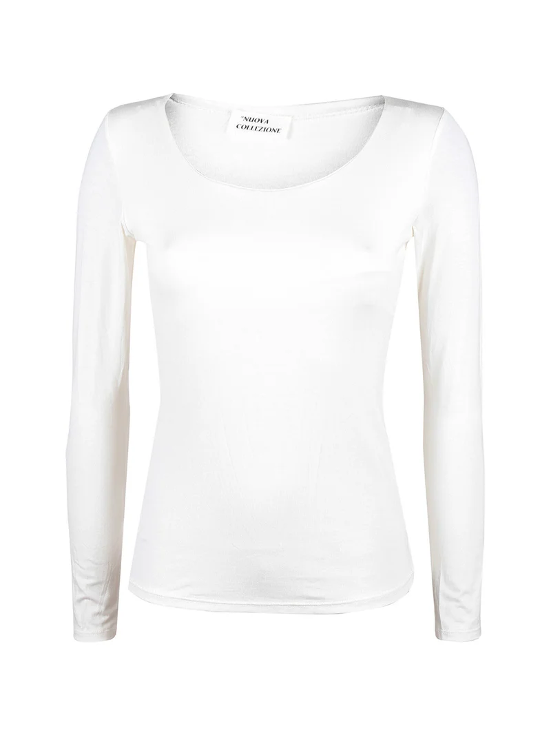 T-shirt donna girocollo - bianco
