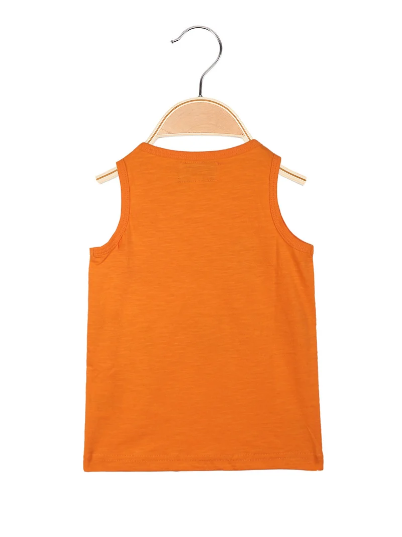 Canotta da neonato con stampe - arancione