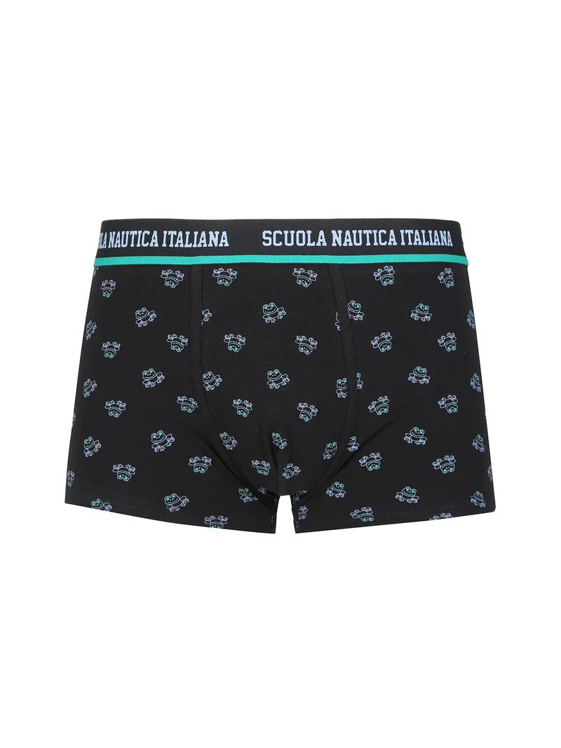 Boxer da uomo con stampe - nero