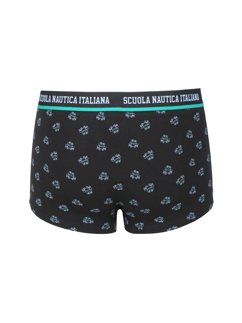 Boxer da uomo con stampe - nero