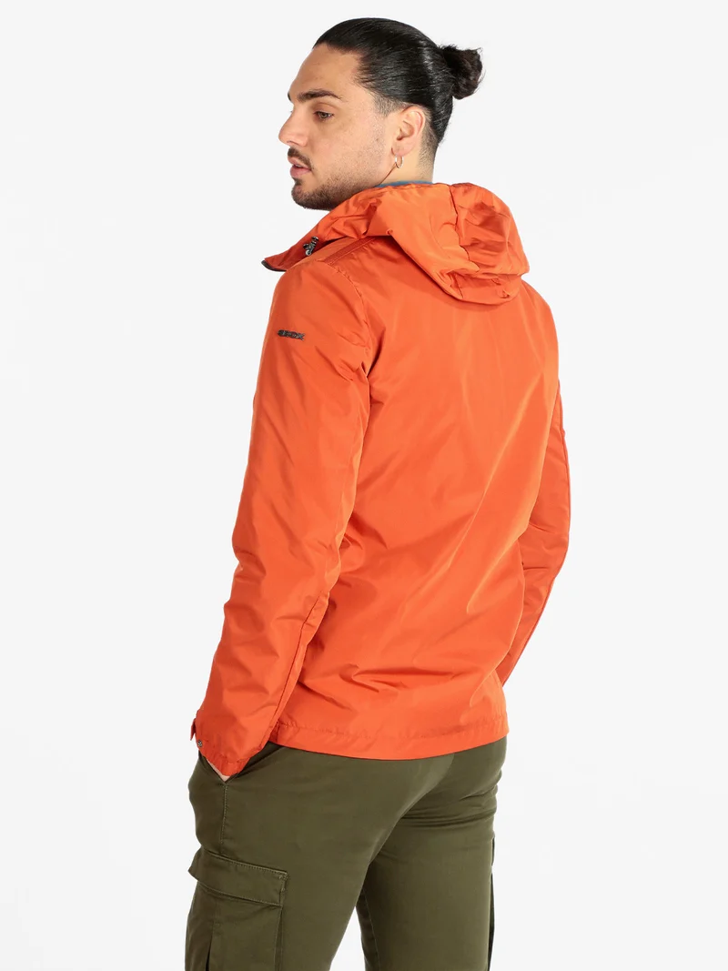 F5241 Giacca leggera da uomo con cappuccio - argento