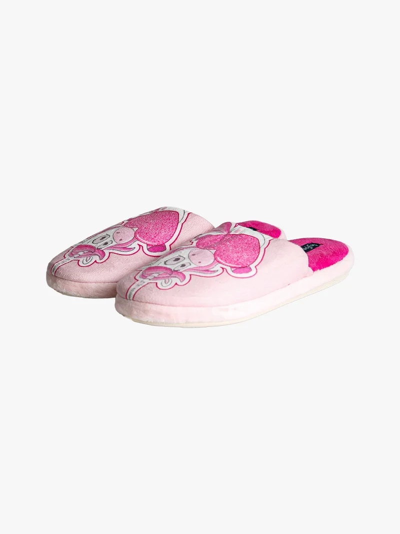Pantofole invernali unicorno da bambina - rosa
