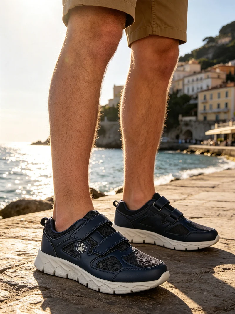 RAM Sneakers sportive da uomo con strappi - blu scuro