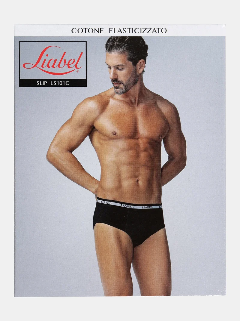 Slip da uomo in cotone elasticizzato - blu scuro