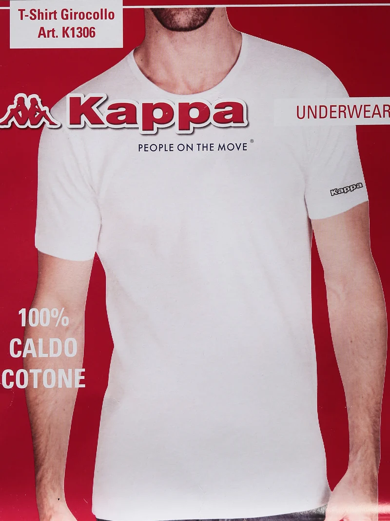 Maglia manica corta da uomo in caldo cotone - bianco
