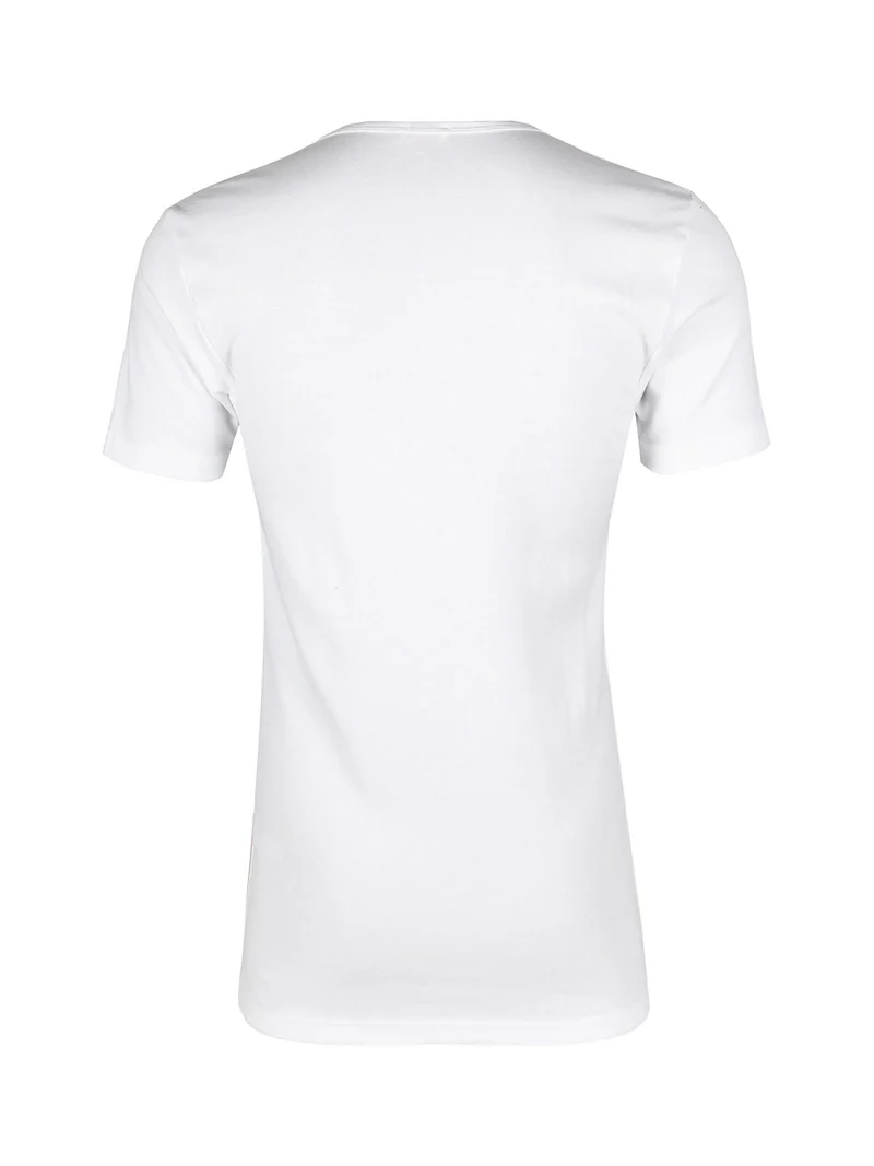 Maglia manica corta da uomo in caldo cotone - bianco