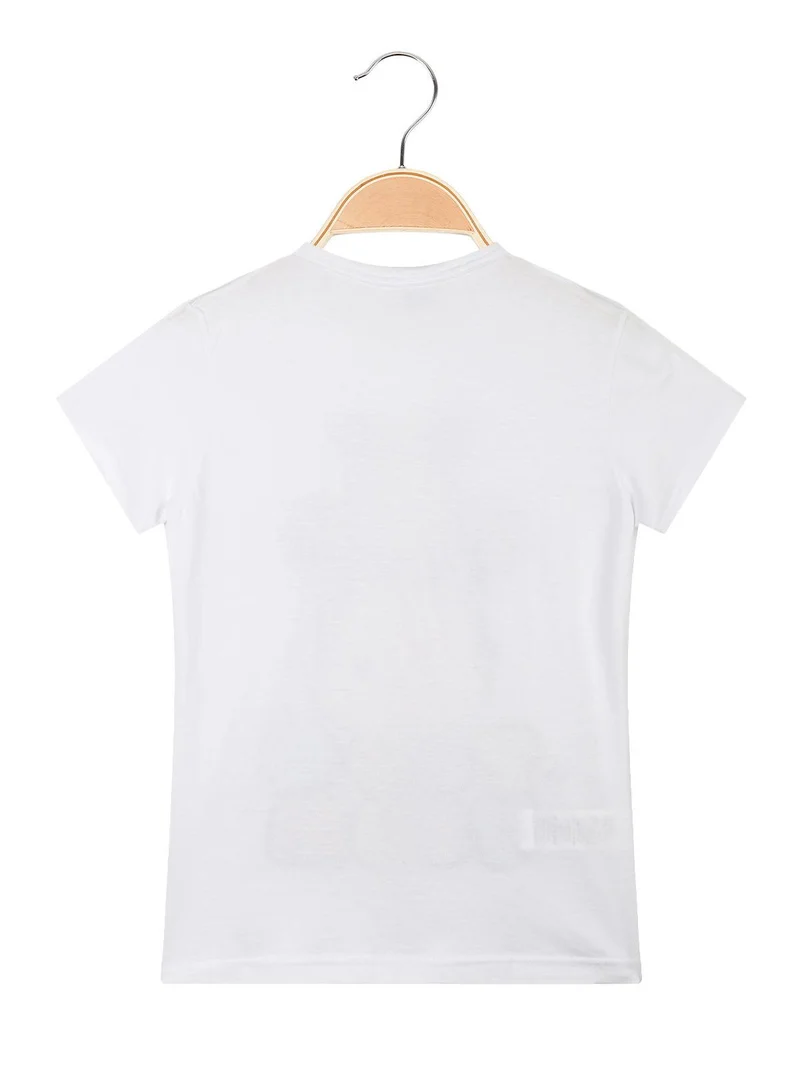 T-shirt bambina con stampa - bianco